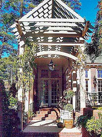 Inviting Entrance Way by Landscape Architect NC